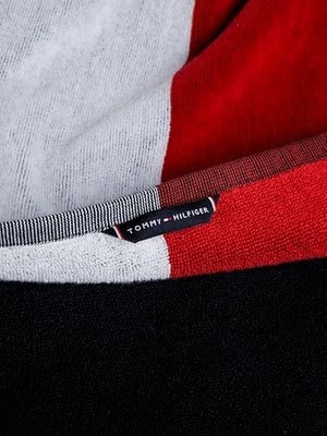 Teknocan Hilfiger Bayrak Plaj Havlusu (Çöl Gökyüzü/beyaz/kırmızı) Tek Beden