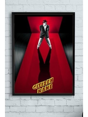 Teknocan (PSTER10558) Citizen Kane Film Afişi Çerçeveli Tablo 2 (40X50CM)