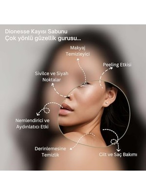 Teknocan 100% Doğal Kayısı Sabunu 120 gr | Sivilce ve Siyah Nokta Giderici, Yüz ve Saç Bakımı Için Aromaterapik Sabun