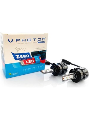 Teknocan Photon Ampul Zero H7 12V Ice Blue +3 Plus Fansız LED12V-24V Headlight Pht ZR3727 Ib