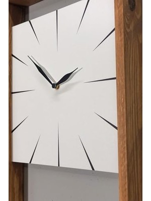 Teknocan Huhuli Ahşap Modern Duvar Saati 60 x 30 HU41HU41Lİ0162