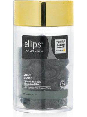 Teknocan Ellips Siyah Saçlara Özel Işıltı Veren Saç Vitamini 50 Kapsül