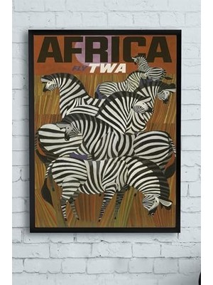 Teknocan (PSTER9738) Afrika Çerçeveli Tablo (40X50CM)