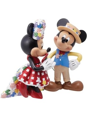 Teknocan Showcase Botanik ve Minnie Mouse El Ele Tutuşan Heykelcik, 16,69 Cm, Çok Renkli
