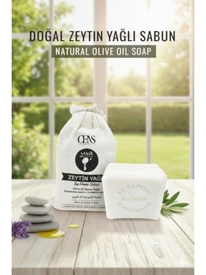 Teknocan Zeytin Yağlı Taş Dövme El Yapımı Sabun, Doğal Zeytin Yağlı, Vücut Temizliği, 120G