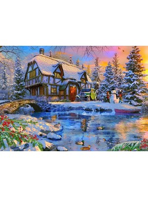 Teknocan 22526 Old Cottage 2000 Parça Puzzle -Ks Puzzle
