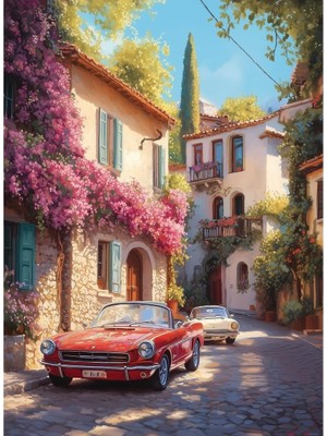 Teknocan Puzzle - Begonvil SOKAK,1000 Parça Puzzle, #1202