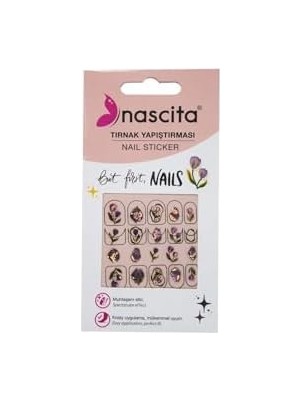 Teknocan Nascita Lale Desenli Tırnak Stickerı - 33