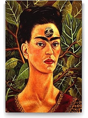 Teknocan Kahlo - Thinking About Death Tablosu - 60X90CM