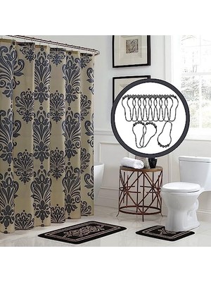 Teknocan Fusion Revelry Damask 15 Parça Banyo Duş Seti