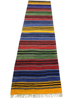 Zehra Abla Halı Yeni El Dokuma Otantik Renkli Hafik Zara Sivas Yolluk Yün Kilim 7322
