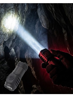 Senson Mini El Feneri 3 LED Güçlü Aydınlatma ve Type-C Şarj Özellikli - Lisinya