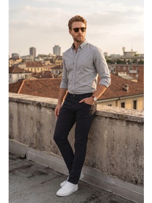 FullaModa Büyük Beden Fermuarlı Jean