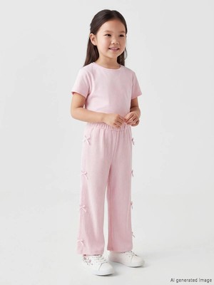 LC Waikiki Kız Çocuk Müslin Geniş Paça Pantolon  (S6)