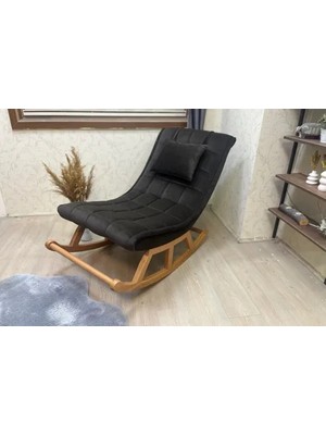 Vivense Miskin Sallanan Sandalye, Acı Kahve, Ahşap, Naturel