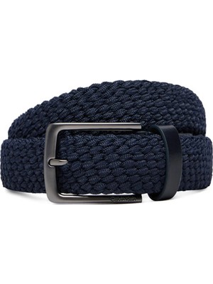 Calvin Klein Lacivert Erkek Kemer Casual Pın Buckle  35MM Fıxed -