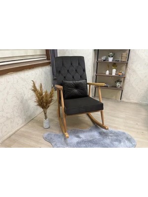 Vivense Trend Sallanan Sandalye, Kahve, Ahşap, Naturel Ayak