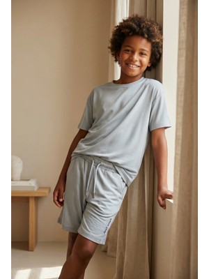 Bony Socks Modal Kumaş Gri Çocuk Şort