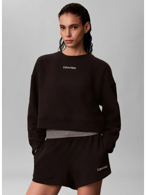Calvin Klein Siyah Kadın Şort French Terry Short