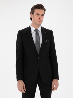 Cacharel Erkek Siyah Slim Fit Ceket 50292529-VR046