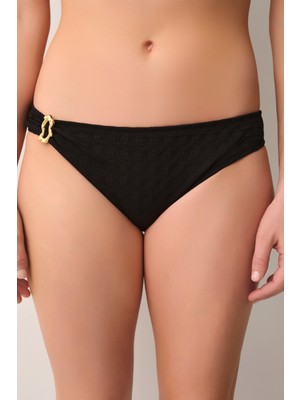 Suwen Noir Metal Aksesuarlı Bikini Altı