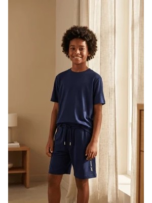 Bony Socks Modal Kumaş Lacivert Çocuk Şort