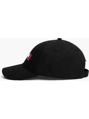 Tommy Hilfiger Siyah Erkek Logo Baskılı Şapka AU0AU02082BDS