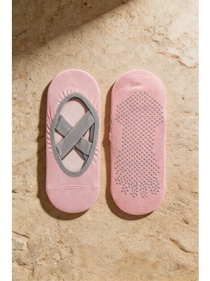 Bony Socks 12601G3019 Kiraz Desenli Kadın Soket Çorap Pembe