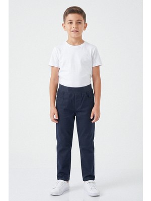 Kinderos Beli Lastikli Kaşkorse Çocuk Okul Pantolonu - 26Y 1075