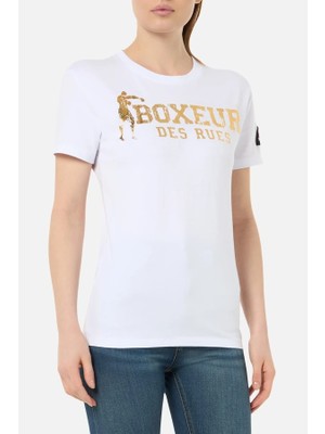 Boxeur Des Rues White Iconic T-Shirt White-Gold
