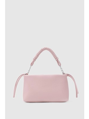 Shule Bags Bellum Zincirli ve Püsküllü Çapraz Çanta Pudra Pembe