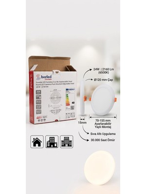 Borsan Borled Sıva Altı Ayarlanabilir LED Panel