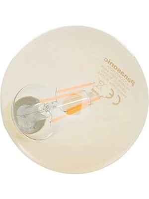 Calperia Panasonıc E27 Fil G95 Lamba, Sarı Işık 7W 630LM 2000K Gold