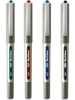 Calperia 0.7 mm Uç Roller Kalemler - Siyah, Mavi, Kırmızı, Yeşil - 4'lü Paket