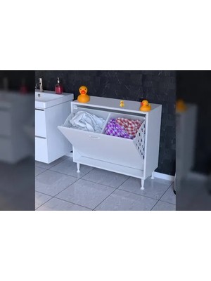 Vivense Söke Sepetli Banyo Dolabı, 85X75X32,8