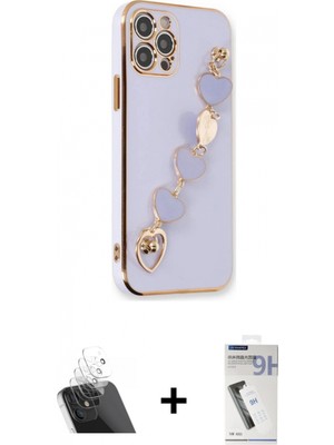 Pileli Store Pilelistore™ iPhone 12 Pro Kılıf Nova Işık Prime - Şeffaf Uv Polymer Nano Ekran Koruyucu + Kamera Lens Koruma Cam - Sf