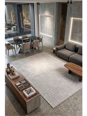 Merinos Rölyef Gri Jel Dmr Halıcılık Salon, Mutfak Koridor Kaymaz Taban Keçe Taban Yıkanabilir Kesme Yolluk