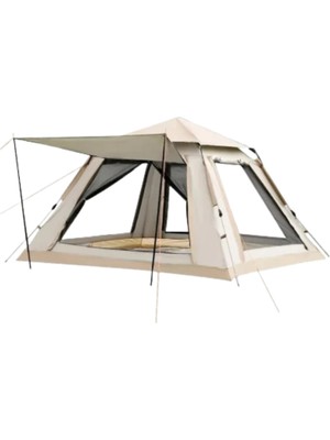 isiltikidsmoda Güneşlikli Kamp Çadırı 240X240X160 cm 6 Kişilik Kolay Kurulum Outdoor - Lisinya