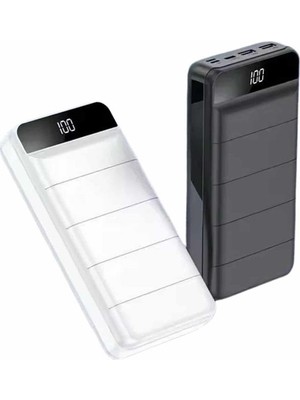 Toyigoo Powerbank 50.000 Mah Dijital Göstergeli Taşınabilir 4 Portlu Hızlı Powerbank - Lisinya