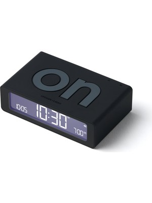 Lexon Flip Mini Şarj Edilebilir Alarm Saat Siyah