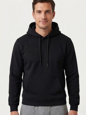 Swearshirt Kanguru Cepli Kapşonlu