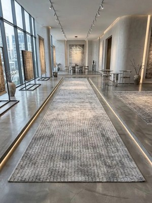 Dinarsu Aksu Prime Gri Dmr Halıcılık Modern Kaymaz Taban Salon Hol, Koridor Mutfak Yıkanabilir Jel Kesme Yolluk