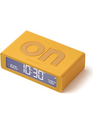 Lexon Flip Mini Şarj Edilebilir Alarm Saat Sarı