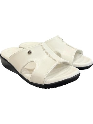 Pierre Cardin Üstü Dikişli Anatomik Bayan Terlik