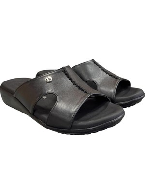 Pierre Cardin Üstü Dikişli Anatomik Bayan Terlik