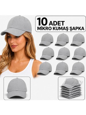 Moda Nokta Spor Mikro Şapka Ayarlanabilir Cırtcırtlı Kep Unisex Nefes Alan Kumaşla Üretilmiştir 10 Adet