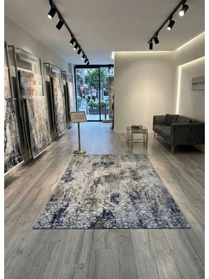 Sarar Safir Dmr Halıcılık Gri Modern Kaymaz Taban Çocuk Odası Salon Hol, Koridor Mutfak Yıkanabilir Jel Kesme Yolluk Halı