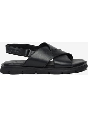 Greyder Kadın Siyah Hakiki Deri Sandalet 6Y2CS35800