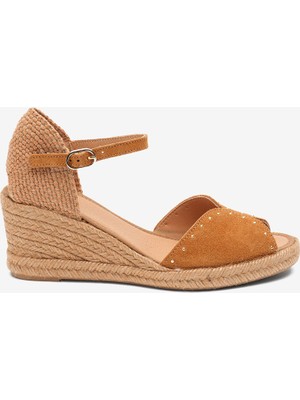 Greyder Kadın Taba Süet Comfort Sandalet 6Y2US59225