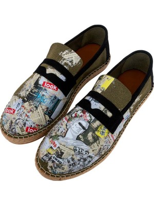 Dogo Erkek Vegan Yeşil Espadril - Apollo Tasarım